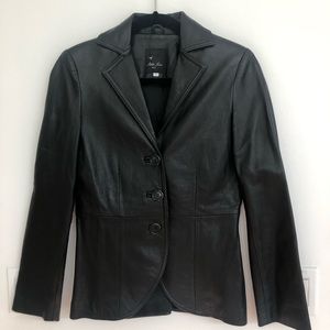 Leather Blazer